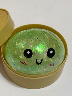 Mystery Squishy Bun Dumpling RARE GLITTER Limited Edition Stress Relief ,Green